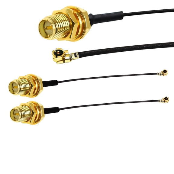 FGTHBF-RPSMA to IPX Coax Cable 6inch(15cm) MHF1 U.fl to RP SMA Female WiFi Antenna Pigtail Cable 1.13mm 5pcs for WiFi Board Bluetooth Module