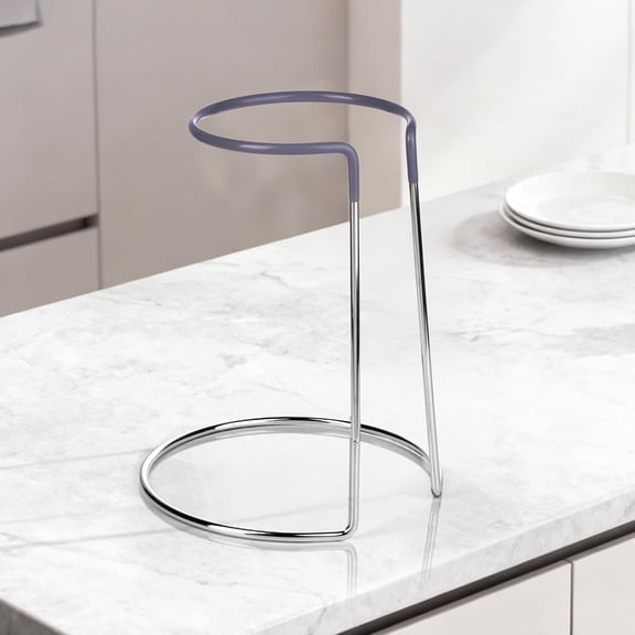 FGTHBF-Wine Decanter Drying Stand with Rubber Coated Top to Prevent Scratches, Wine Decanter Drying Rack for Standard and Large size,Decanter and Wine Glass NOT Included (Grey Drying Rack)