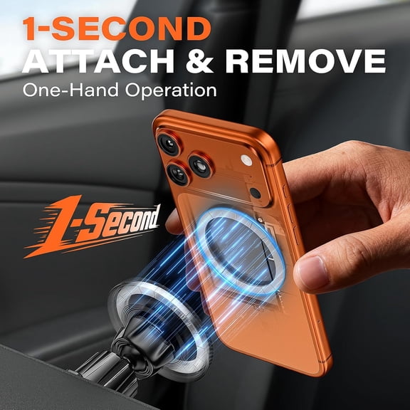 FGTHBF-for MagSafe Vent Mount Magnetic Phone Holder for Car Easy Removal Reusable Air Vent Phone Mount Compatible with iPhone 17 16 15 14 13 12 Pro Max Gifts for Women Men