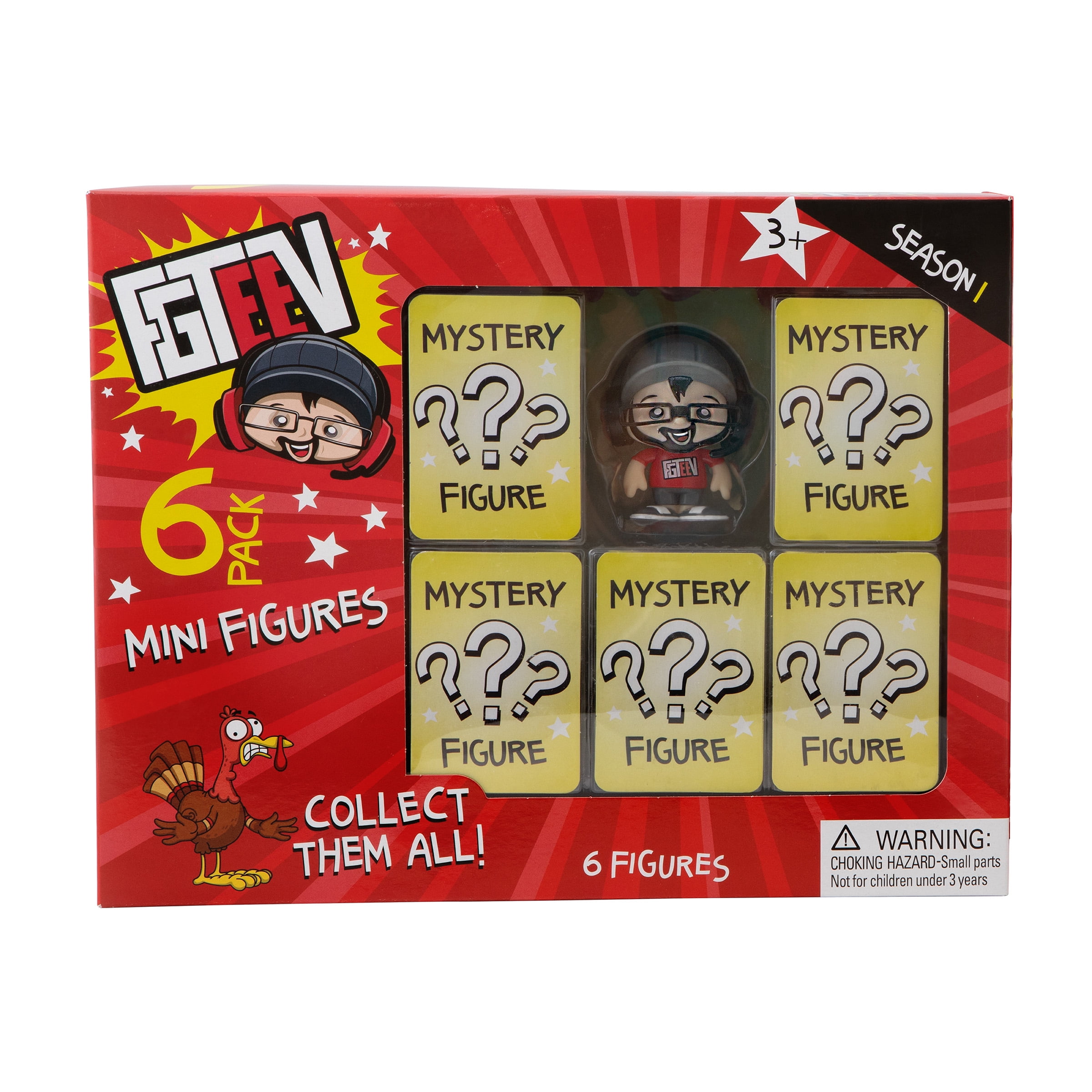 FGTeeV 2.5in Figures Mystery Surprise 6 Pack
