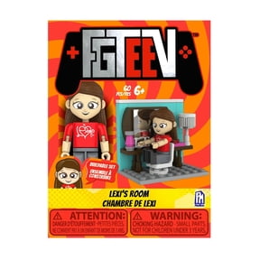 FGTeeV - Lexi's Room Single Figure Buildable Set (One 2.25" Buildable Figure, 60 Pieces, Series 1)