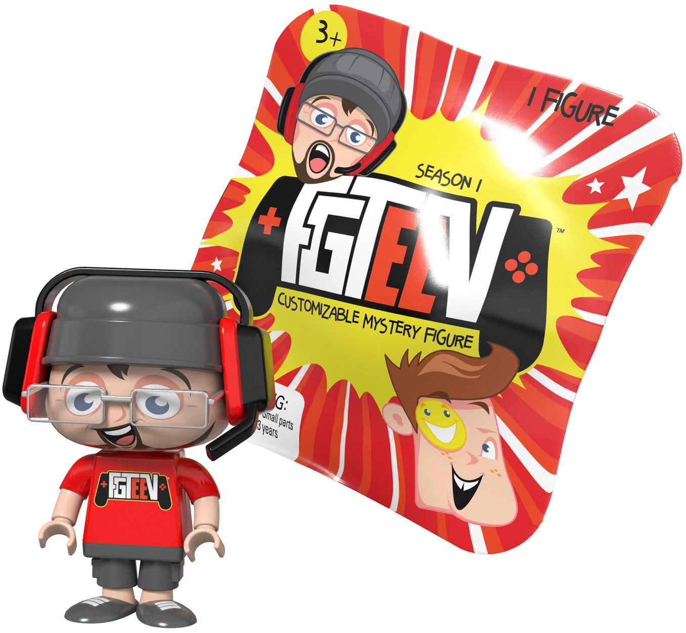 BONKERS TOYS FGTeeV Season 1 Foil Bag Mystery Figure Pack (1 RANDOM Figure)