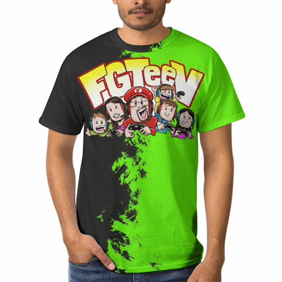 FGTeeV T-Shirts for Men Women, Funny Novelty Tee for Adults, Fashion 3D Print Short Sleeve, Unisex Casual Crew Neck Tee