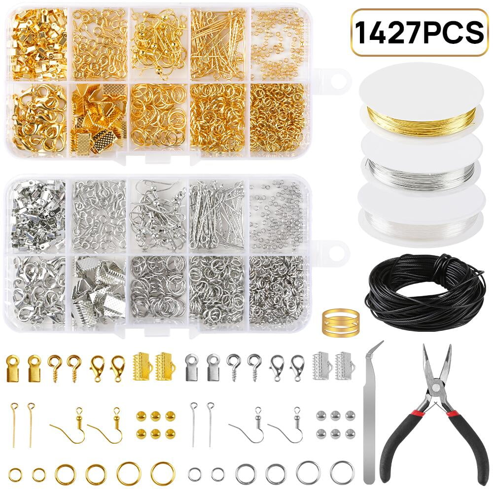 800pcs Hypoallergenic Earring Hooks & Findings - Stainless Steel Jewelry Making Supplies Kit