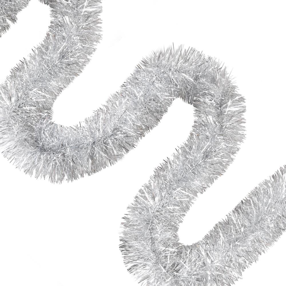 Gold Tinsel Garland 4" X 50 Ft Christmas by Paper Mart