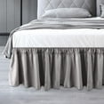 FGY Bed Skirt Easy Fit Elastic Wrap Around Bed Dust Ruffle with 15