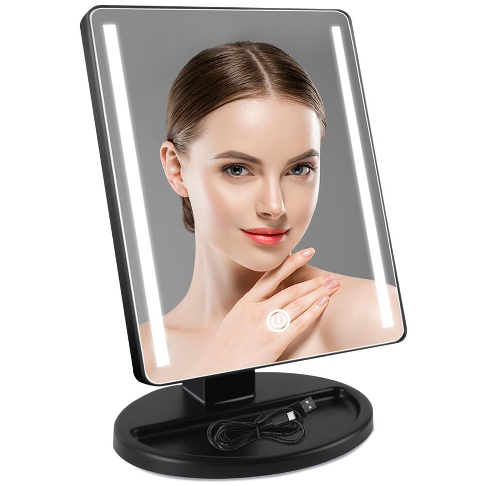 FGY Lighted Mirror Makeup Mirror Rotation Cosmetic Mirror Vanity Mirror