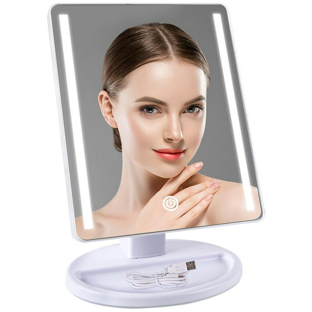 FGY Lighted Mirror Makeup Mirror Rotation Cosmetic Mirror Vanity Mirror