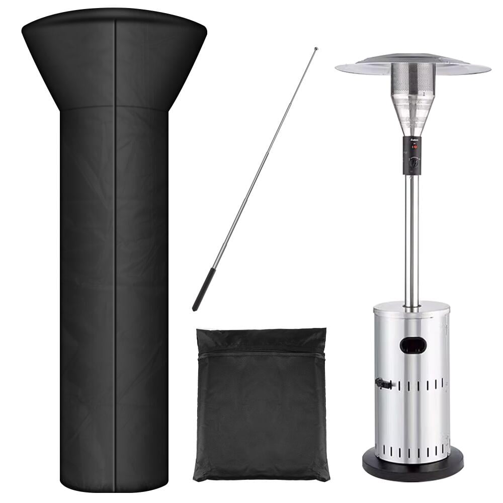 FGY Heavy Duty Weatherproof Patio Heater Cover with Zipper, 89”H x 33”D