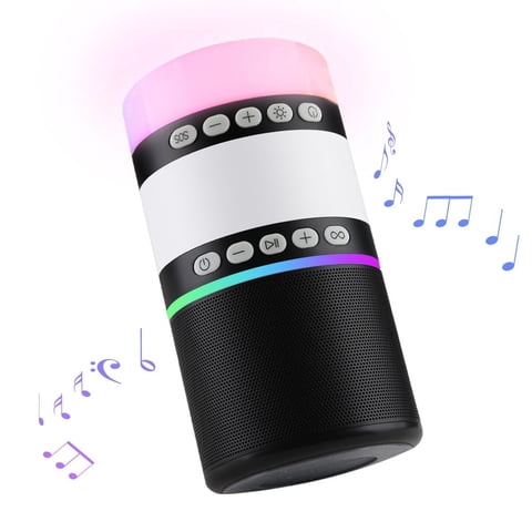 FGY Bluetooth Speaker Camping Lantern, Camping Light with 5 Light Modes, White Noise Speaker, TWS Pairing, Portable Night Light for Camping, Home