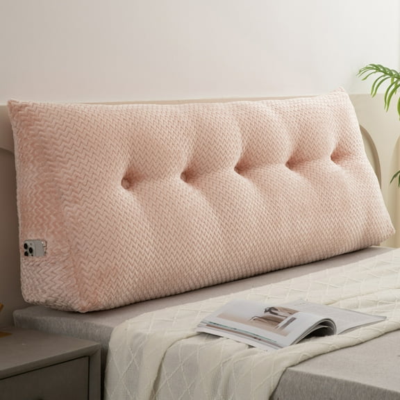 FGYRYK All-Material Headboard Wedge Pillow Multi-Function Backrest Support Dorm Reading