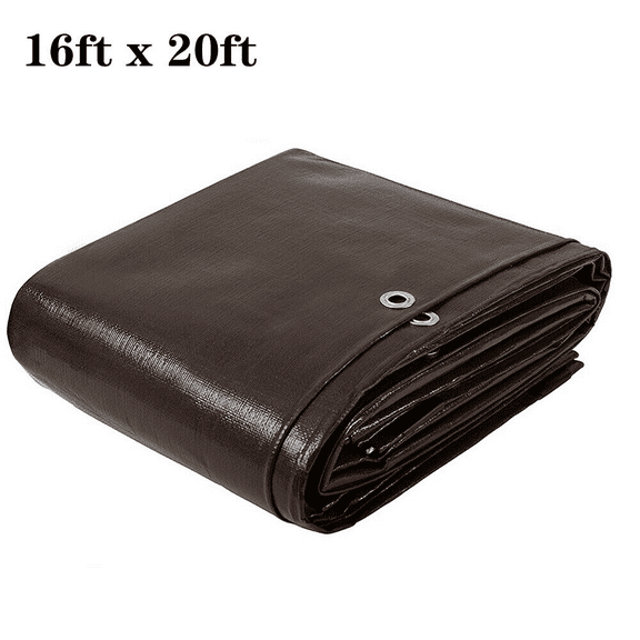 FGYRYK,Heavy Duty Waterproof Tarp Poly Canopy Tent Shelter Cover Tarpaulin Shade,16'X 20'