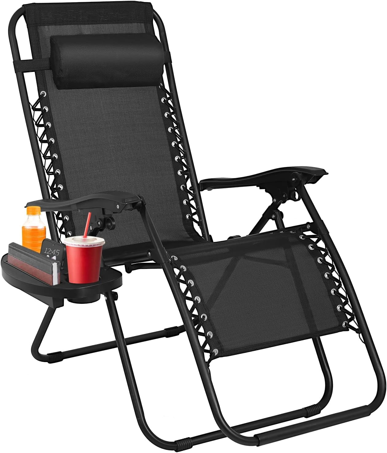 FGYRYK Zero Gravity Chair Patio Chairs Lounge Patio Chaise 1 Pack Adjustable Reliners for Pool ...