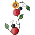 thumbnail image 1 of FGYZYP Metal Sunflower with Ladybug Wall Decor, Hanging Indoor Outdoor Sculpture Art for Home & Garden (12.2 x 15.3in), 1 of 8