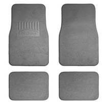 FH Group, 4pcs Floor Carpet Mats for Auto Car SUV Van Universal Fitment Gray