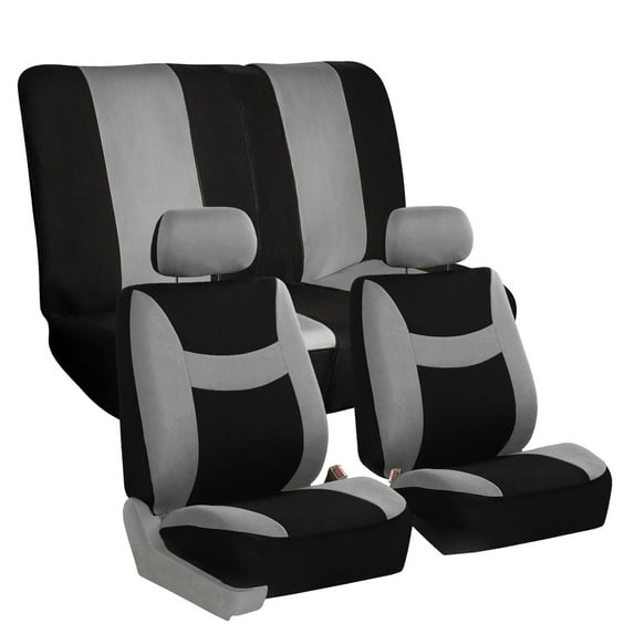 FH Group, 6 Colors Car Seat Covers for Car SUV Van Split Bench Full Interior Full Interior Set