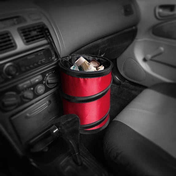 FH Group Auto Car Portable Collapsible Car Trash Can Small FH1120-Red