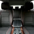 thumbnail image 1 of FH Group Car SUV Truck Leatherette Seat Cushion Covers 5 Seat Full Set Seats Black with Black Dash Mat, 1 of 12