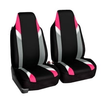FH Group Universal Fit Modernistic Car Seat Covers for Truck SUV Van – Pink Front Set