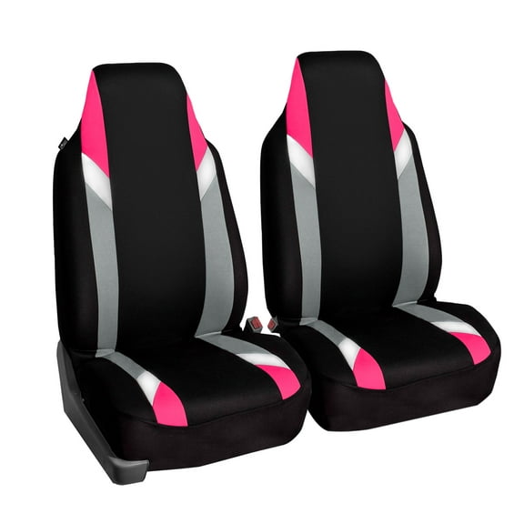 FH Group Universal Fit Modernistic Car Seat Covers for Truck SUV Van – Pink Front Set