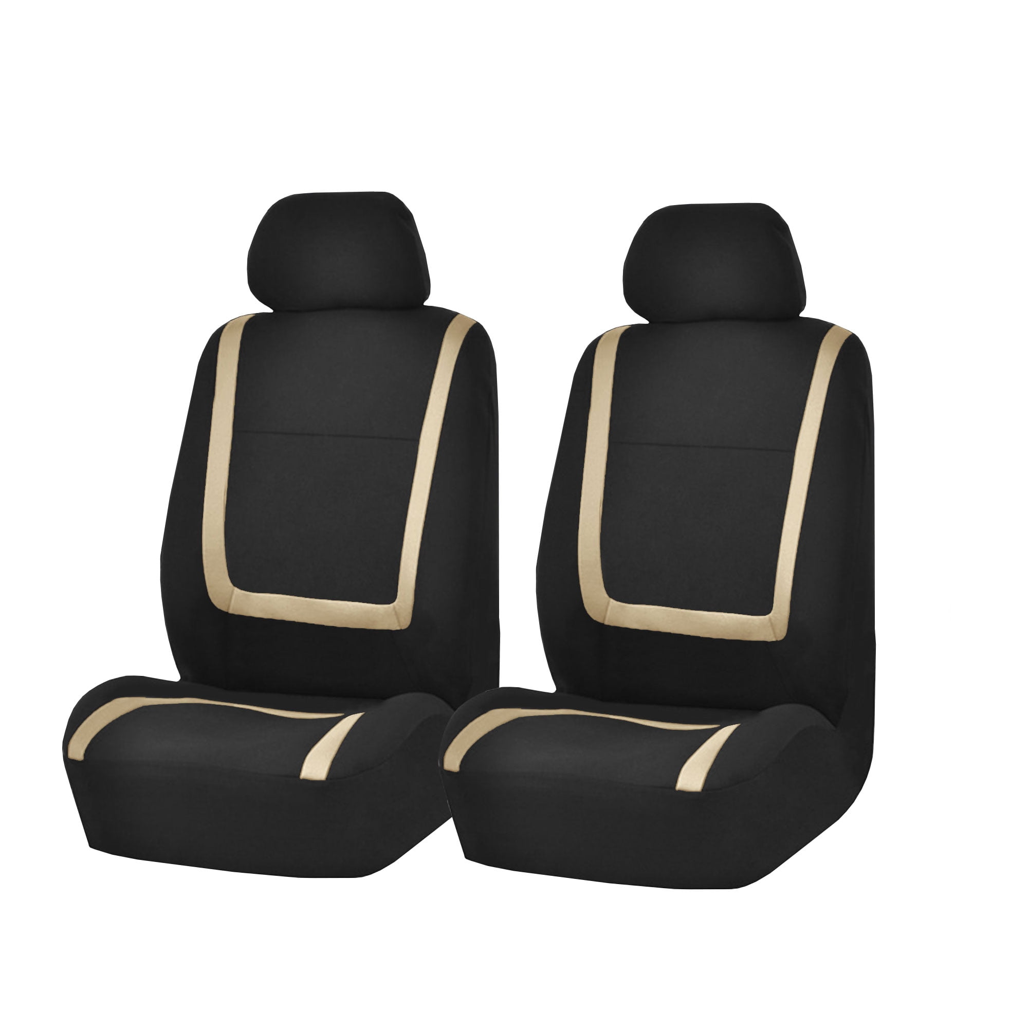 FH Group Car Seat Covers Cloth - Car Seat Covers for Low Back Car Seats  with Removable Headrest, Universal Fit - Front Set - Walmart.com