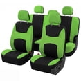 thumbnail image 1 of FH Group Universal Fit Flat Cloth Car Seat Covers, Full Set w/ Trimmable Rubber Floor Mats, 1 of 10