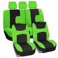 thumbnail image 1 of FH Group Universal Fit  Flat Cloth Car Seat Covers, Full Set w/ Trimmable Rubber Floor Mats, 1 of 8