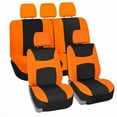 thumbnail image 1 of FH Group Car Seat Covers Flat Cloth, Full Set w/ Trimmable Rubber Floor Mats, 1 of 8