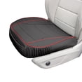 thumbnail image 1 of FH Group Car Seat Cushion – Durable PU Leather Bottom Seat Protector, Water Resistant for Car, Sedan, Truck, SUV Black/Red, 1 of 6