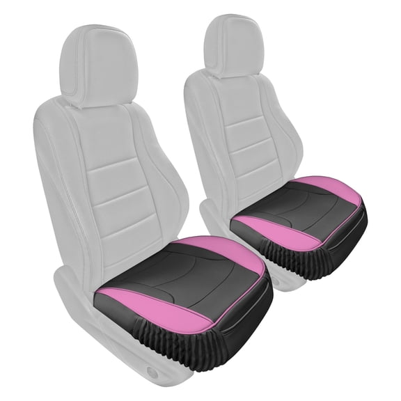 FH Group Car Seat Cushion – Durable PU Leather Bottom Seat Protector, Water Resistant for Car, Sedan, Truck, SUV Pink