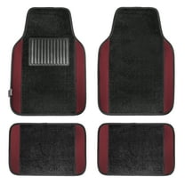 FH Group Carpet Floor Mats for Car, SUV, Van Universal Fit w/ Free Gift - Full Set F14407Burgundy
