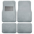 thumbnail image 1 of FH Group Carpet Floor Mats with Heel Pad For Auto Sedan SUV Van, Full Set, Gray, 1 of 5