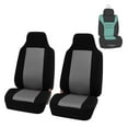 thumbnail image 1 of FH Group Classic Cloth Car Seat Cover, Universal Gray Front Set Seat Cover with Air Freshener, 1 of 6