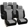 thumbnail image 1 of FH Group Classic Khaki Universal Seat Covers Fit For Car Truck SUV Van - Full Set, 1 of 8