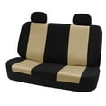 thumbnail image 1 of FH Group Classic Two Tone Universal Fit Cloth Seat Cover For Car Truck SUV Van - Rear Bench Beige FB102012BEIGE, 1 of 3