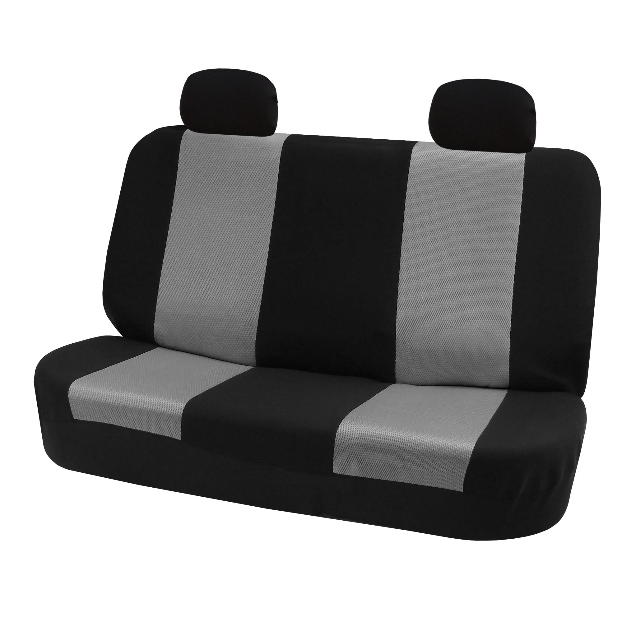 FH Group Classic Two Tone Universal Fit Cloth Seat Cover For Car Truck
