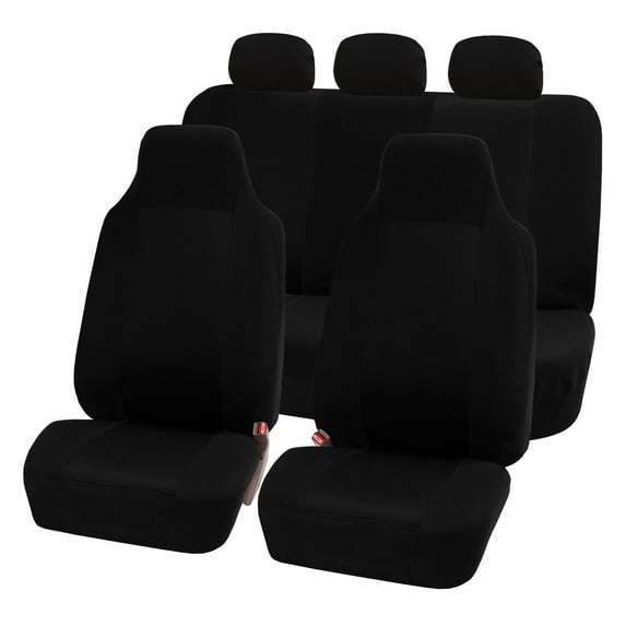 FH Group Classic Two Tone Universal Seat Covers Fit For Car Truck SUV Van - Full Set