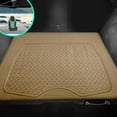 thumbnail image 1 of FH Group Climaproof Vinyl Beige Trunk Car Floor Mats, Universal Fit 1pc with Air Freshener, 1 of 5
