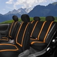 thumbnail image 1 of FH Group Cloth Car Seat Covers - Universal Fit Automotive Seat Covers, Solid Back Seat Cover - Full Set, 1 of 8