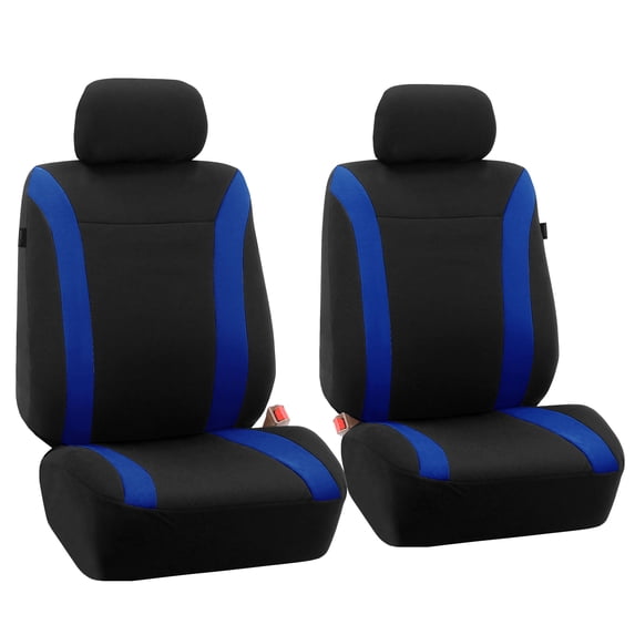 FH Group Cosmopolitan Flat Cloth Car Seat Covers Fit For Car Truck SUV Van - Front Row