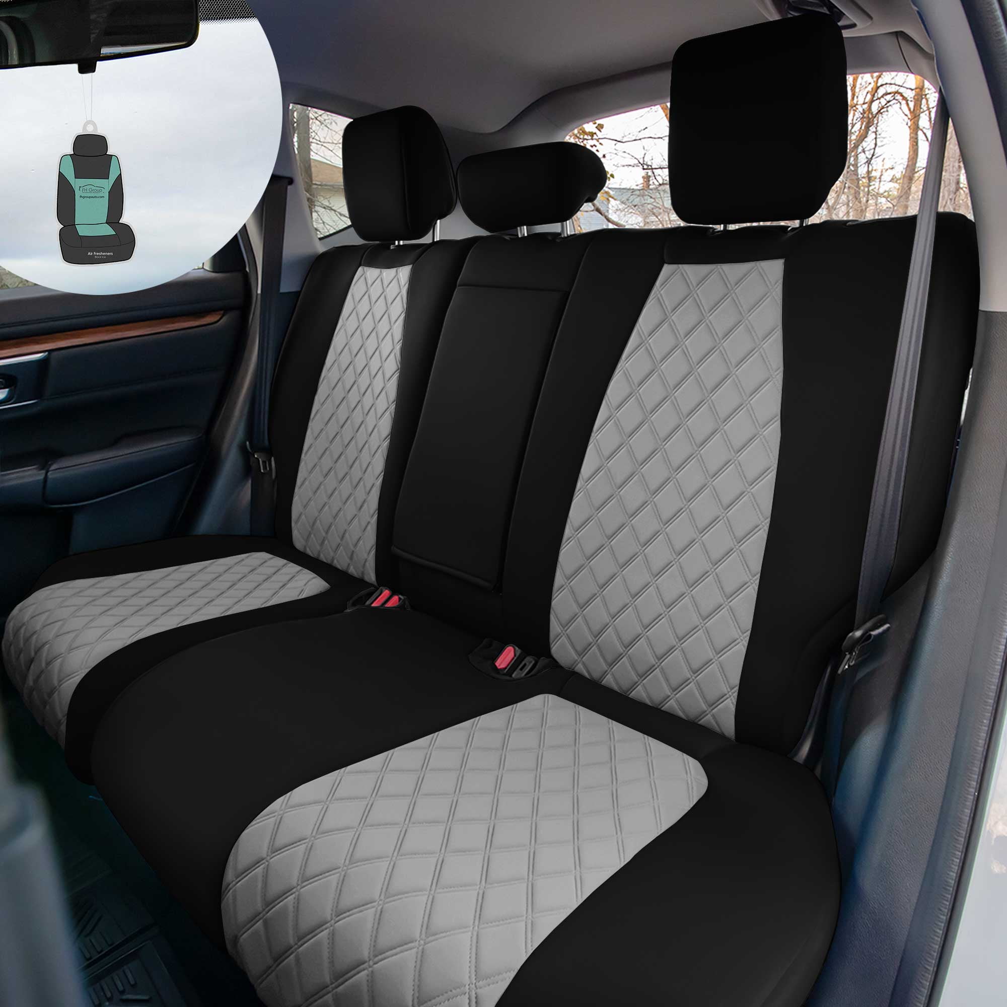 preisverhandlung FH Group Custom Fit Covers with Neoprene Rear Seat Car Cover Beige Seat 2017-2022 Freshener Solid Air Set Honda CR-V, for