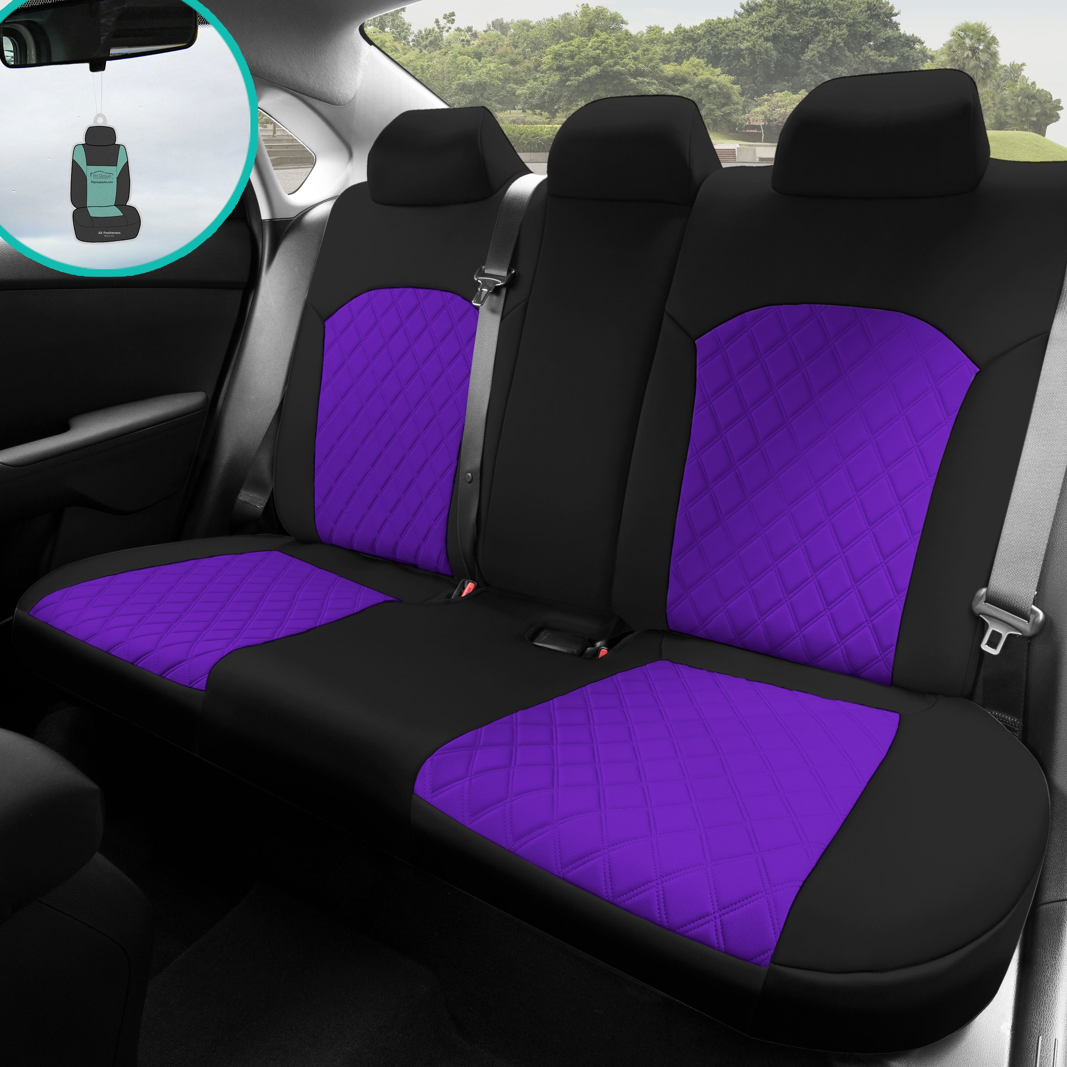 Car Seat Covers Front Pairs Polyester Gray Purple Beige Black Blue Red Car  Seat Cushion Universal Fit Seat Protector Decoration Auto Accessories - Temu