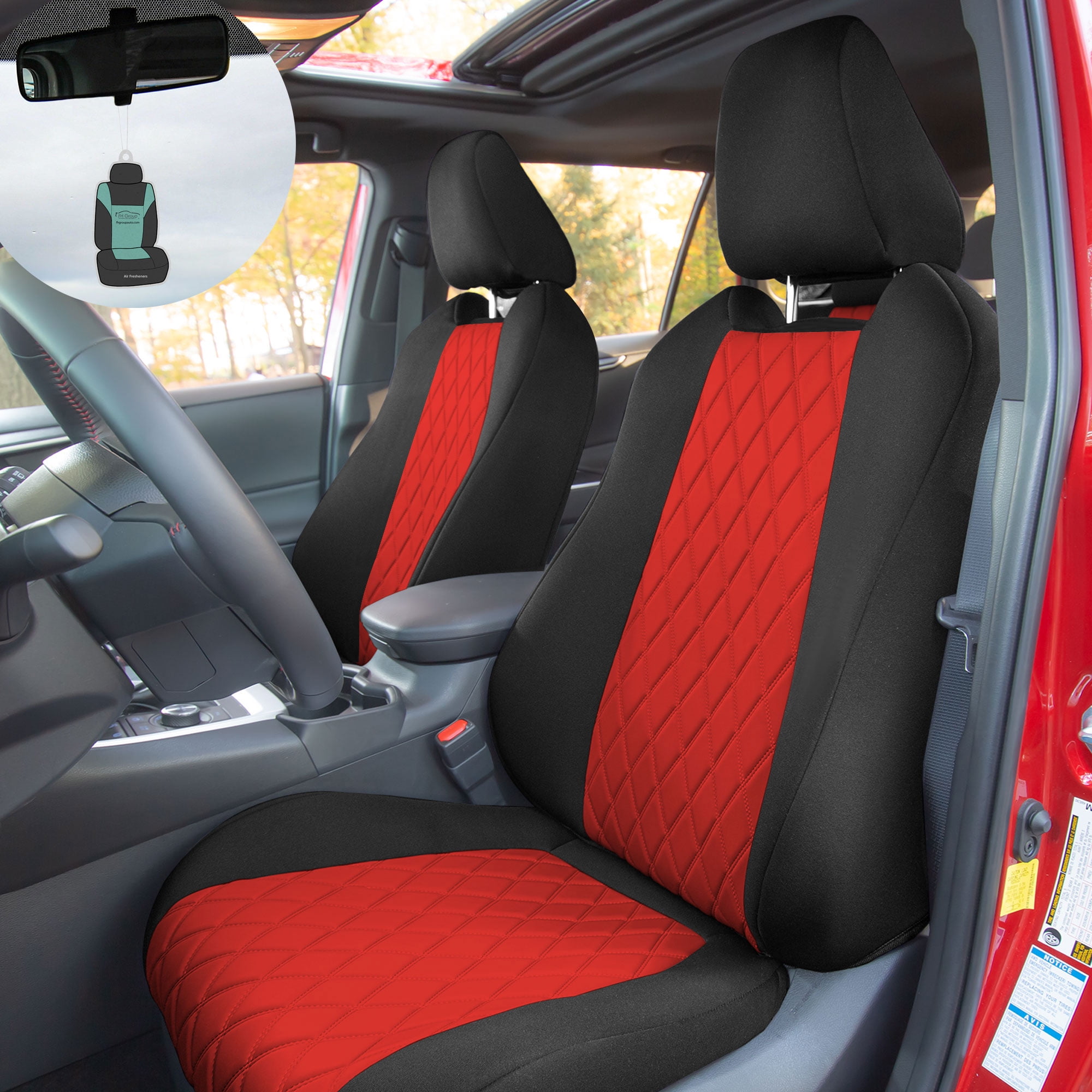 Cover Car Custom Freshener Seat Black Seat FH 4 Group Air Limited, Front Neoprene Set Fit 2019-2024 for Cover Toyota Rav with