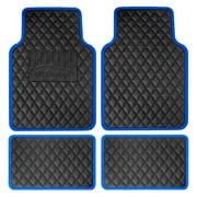 FH Group PU Leather Floor Mats for Auto Car SUV Van Deep Tray Waterproof - Beige