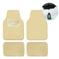 thumbnail image 1 of FH Group Doe 16 4-Piece Faux Rabbit Fur, Universal Fit Beige Car Floor Mats with Air Freshener, 1 of 8