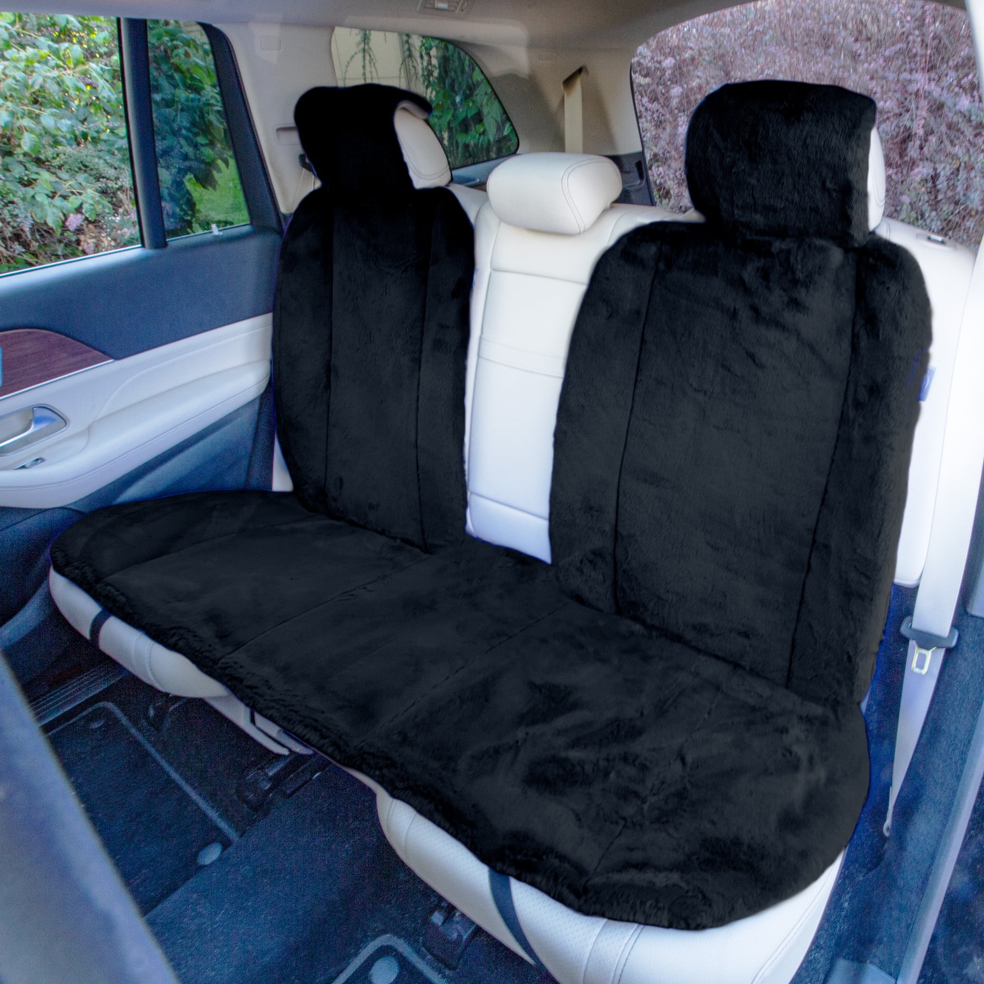 FH Group Universal Fit Doe16 Faux Cozy Soft Fluffy Warm Fur Car Seat  Cushions Fit For Car Truck SUV Van, Comfortable, Warmth & Breathable –  Front Set 