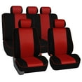 thumbnail image 1 of FH Group Edgy Piping Padded Car Seat Covers Fit For Car Truck SUV Van - Full Set, 1 of 6