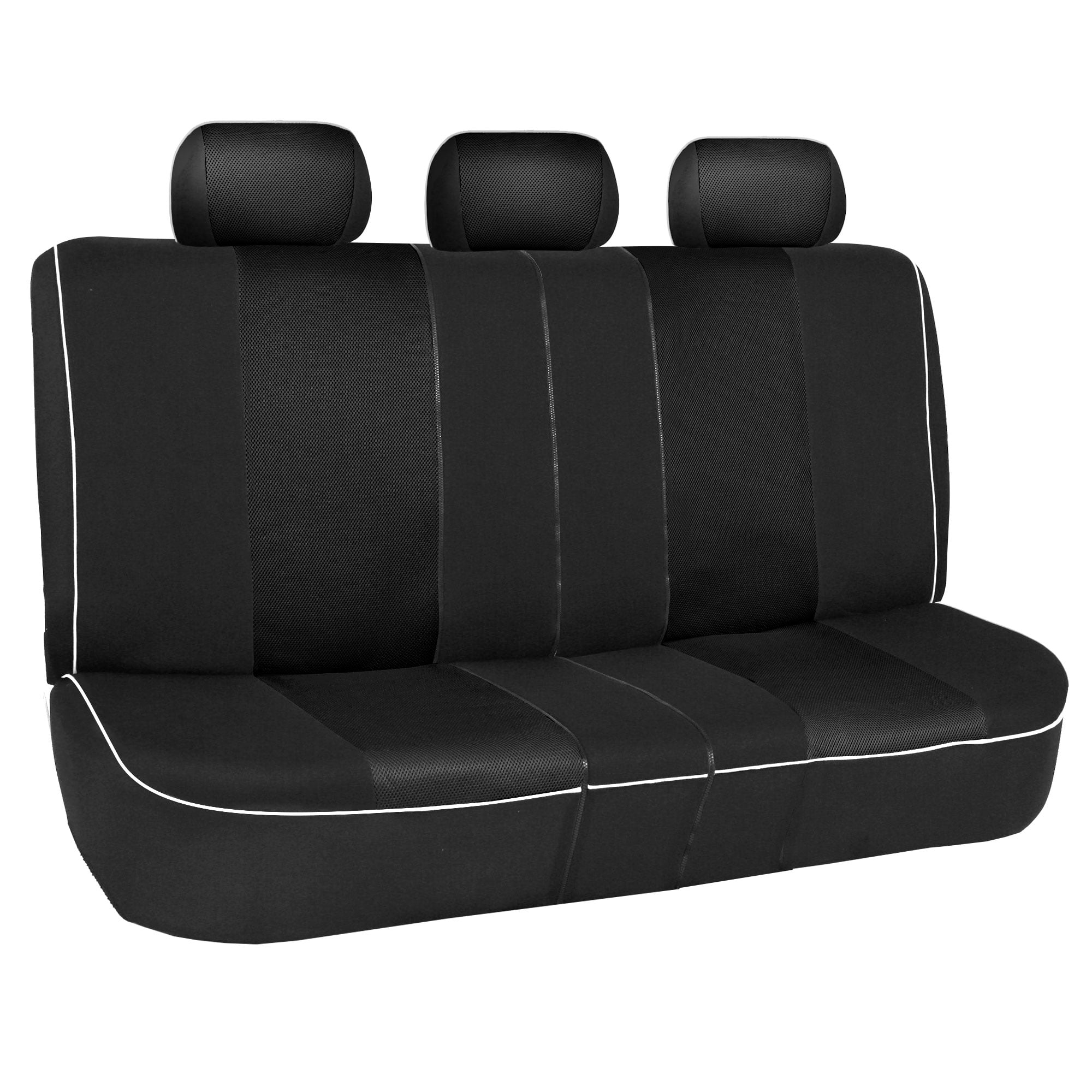 FH Group Edgy Piping Padded Car Seat Covers Fit For Car Truck SUV Van