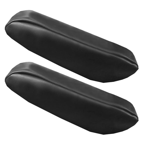FH Group Faux Leather Auto Armrest Cover for Cars, Vans, Set of 2 SUV - Black