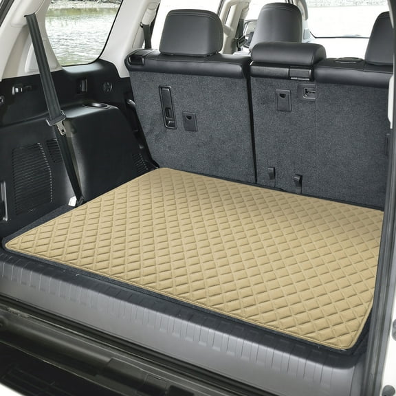 FH Group, Faux Leather Cargo Liner 32" For Car Truck SUV Heavy Duty Diamond Design, Non-Slip Surface, Spill & Debris Proof, UV Resistant and Easy to Install